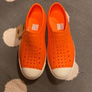 NWT Orange Native Shoes